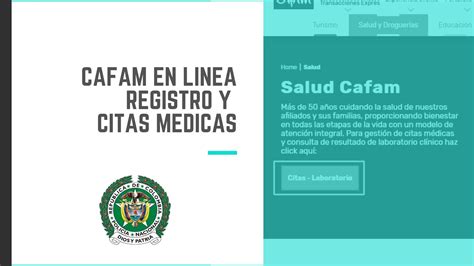 citas cafam en linea|Citas Médicas 